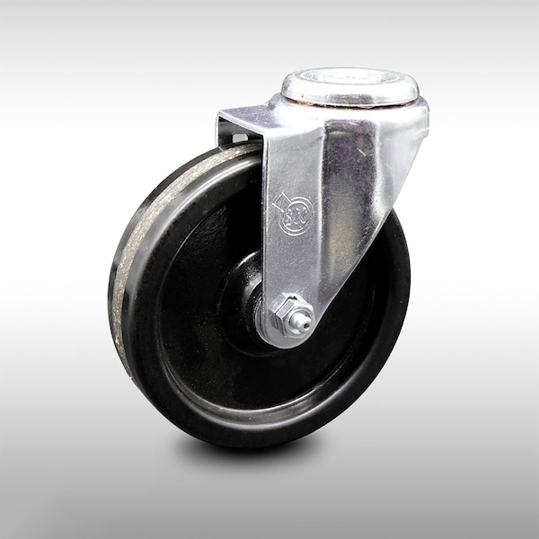 5 Inch SS Phenolic Wheel Swivel Bolt Hole Caster